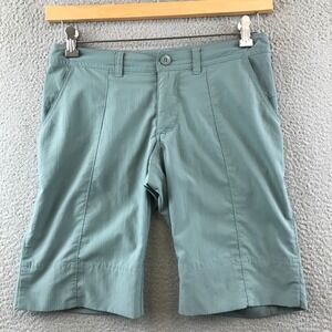 Patagonia Women's Shorts, Light Blue, Relaxed Fit, Hiking, Casual, Size 2